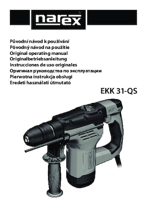 Bontó kalapácsok és fejek Narex EKK 31-QS
