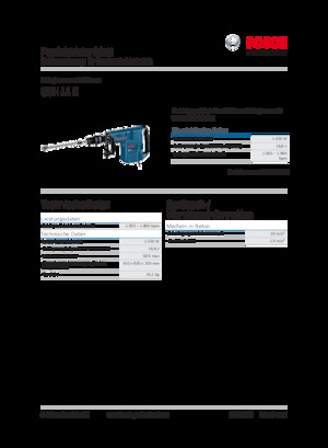 Bontó kalapácsok és fejek Bosch GSH 11 E
