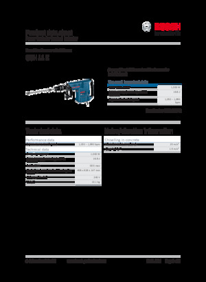 Bontó kalapácsok és fejek Bosch GSH 11 E