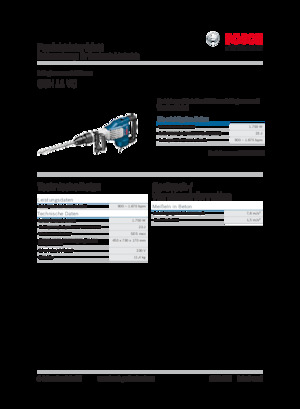 Bontó kalapácsok és fejek Bosch GSH 11 VC