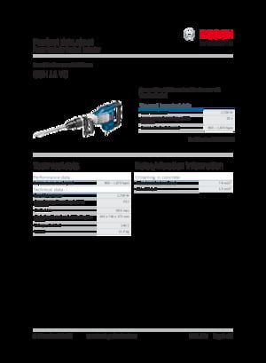 Bontó kalapácsok és fejek Bosch GSH 11 VC