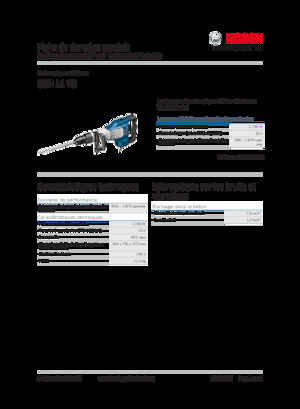 Bontó kalapácsok és fejek Bosch GSH 11 VC