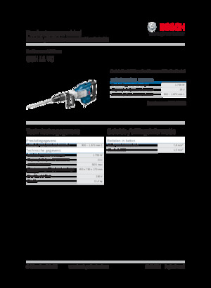 Bontó kalapácsok és fejek Bosch GSH 11 VC