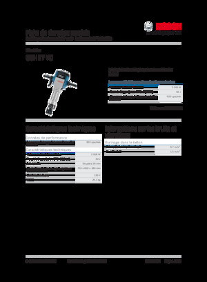 Bontó kalapácsok és fejek Bosch GSH 27 VC