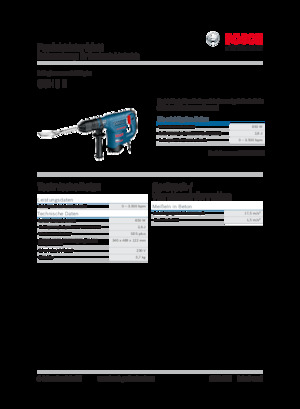 Bontó kalapácsok és fejek Bosch GSH 3 E