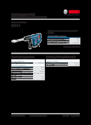 Bontó kalapácsok és fejek Bosch GSH 3 E
