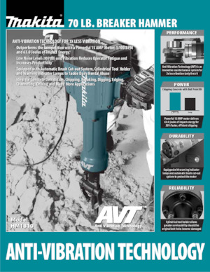 Bontó kalapácsok és fejek Makita HK1810