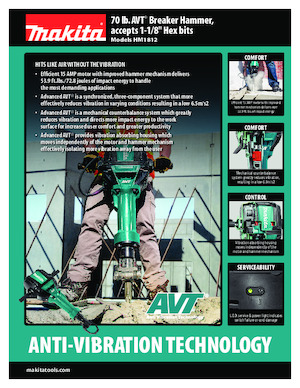 Bontó kalapácsok és fejek Makita HM1812