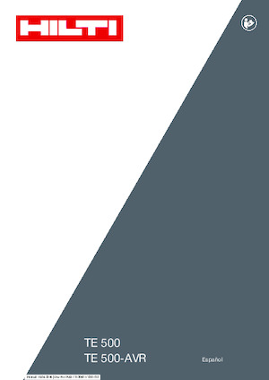 Bontó kalapácsok és fejek Hilti TE 500-AVR