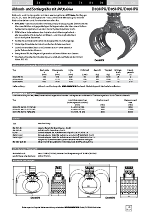 Bontási válogató megfogók Kinshofer D 09 HPX 60