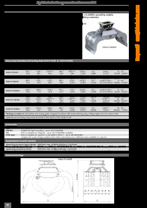 Bontási válogató megfogók Kinshofer D16H-P-90HD