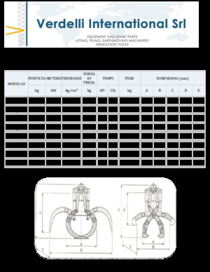 Bontási válogató megfogók Verdelli F.E.E. /25