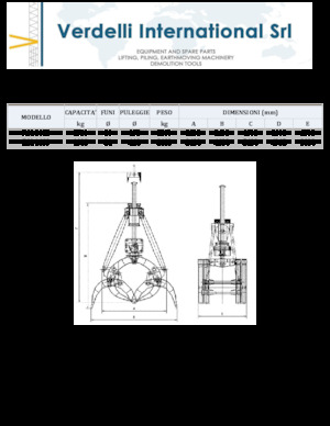 Bontási válogató megfogók Verdelli F.M. 1600