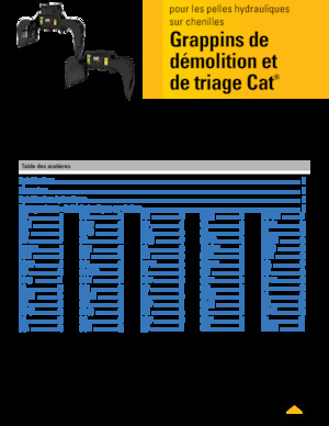 Bontási válogató megfogók Caterpillar G318