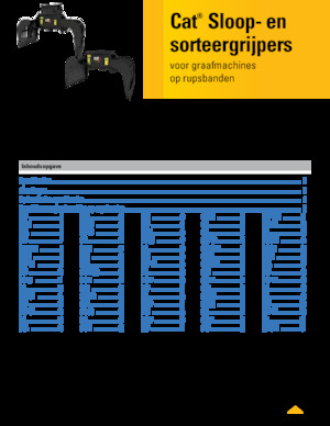 Bontási válogató megfogók Caterpillar G318