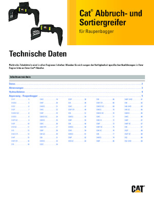 Bontási válogató megfogók Caterpillar G318-WH