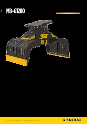Bontási válogató megfogók MB Crusher MB-G1200
