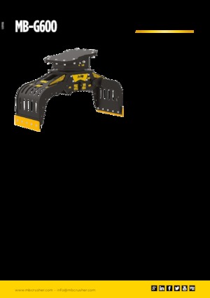 Bontási válogató megfogók MB Crusher MB-G600