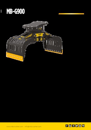 Bontási válogató megfogók MB Crusher MB-G900