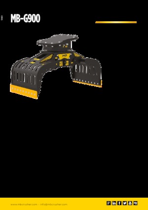 Bontási válogató megfogók MB Crusher MB-G900