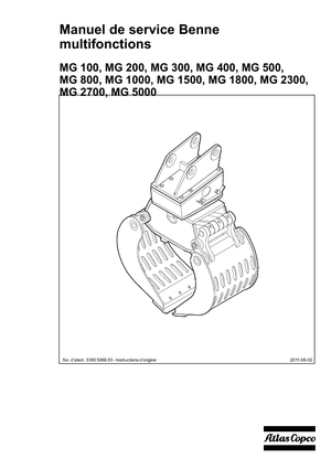 Bontási válogató megfogók Atlas Copco MG 100