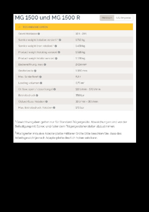 Bontási válogató megfogók Epiroc MG 1500 R 