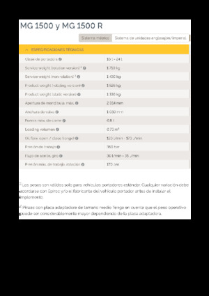 Bontási válogató megfogók Epiroc MG 1500 R 