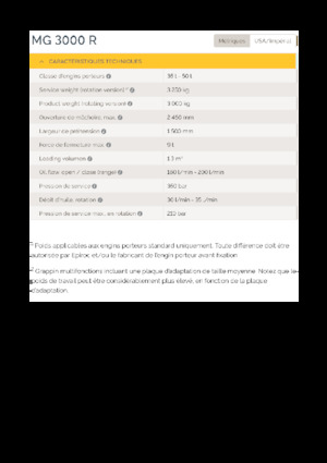 Bontási válogató megfogók Epiroc MG 3000 R