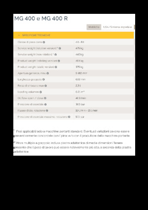 Bontási válogató megfogók Epiroc MG 400