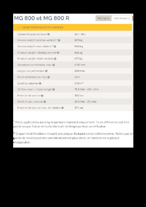 Bontási válogató megfogók Epiroc MG 800 R 