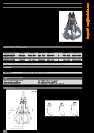 Bontási válogató megfogók Kinshofer P120VHD-2000-5T
