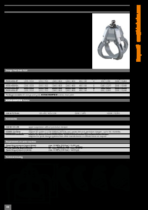 Bontási válogató megfogók Kinshofer P22V-450-4T