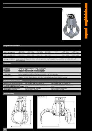 Bontási válogató megfogók Kinshofer P25VR HD-800-4W