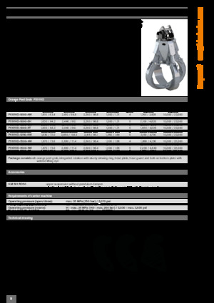 Bontási válogató megfogók Kinshofer P51VHD-1500-5H