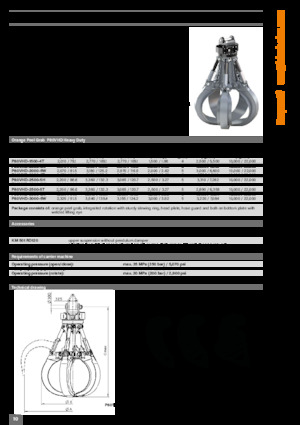 Bontási válogató megfogók Kinshofer P80VHD-2000-5W