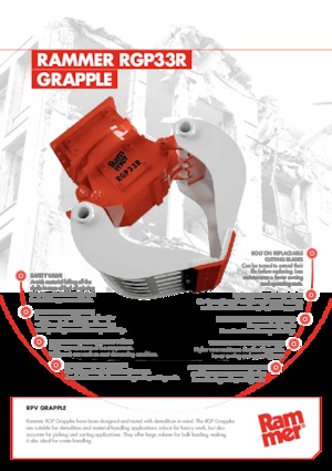 Bontási válogató megfogók Rammer RGP33R