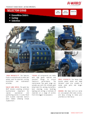 Bontási válogató megfogók A-Ward S200