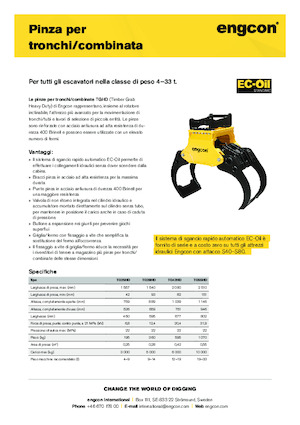 Bontási válogató megfogók engcon TG55HD