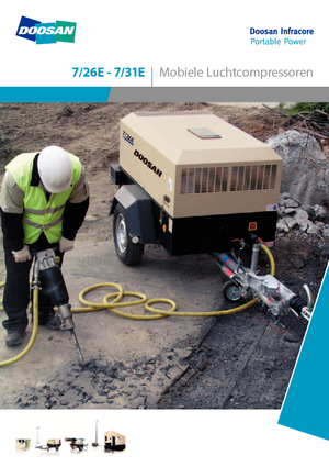 Mobilkompresszorok - dízel, elektromos, benzines Doosan 7/31E 