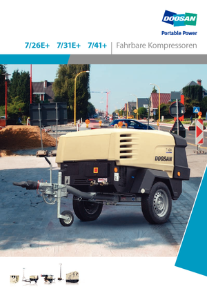 Mobilkompresszorok - dízel, elektromos, benzines Doosan 7/26E+