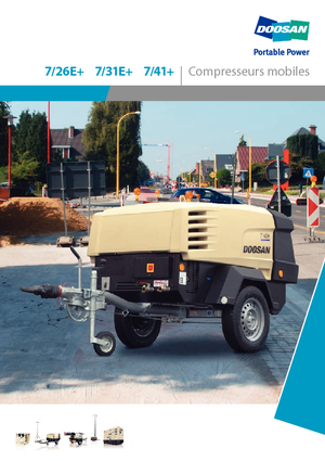 Mobilkompresszorok - dízel, elektromos, benzines Doosan 7/41+