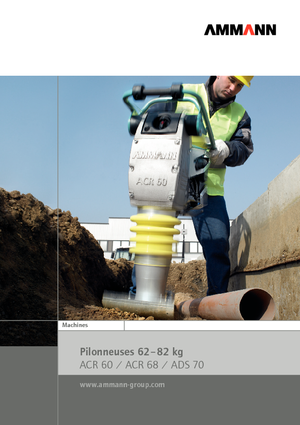 Benzines és dízel dönglők Ammann ATR 60 C