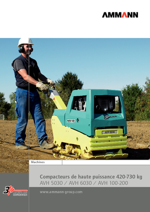 Kétirányú vibrolapok Ammann AVH 100-20