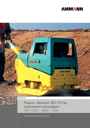 Kétirányú vibrolapok Ammann AVH 7010