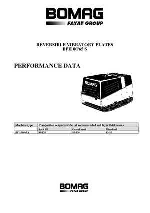 Kétirányú vibrolapok Bomag BPH 80/65 S