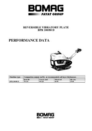 Kétirányú vibrolapok Bomag BPR 100/80 D