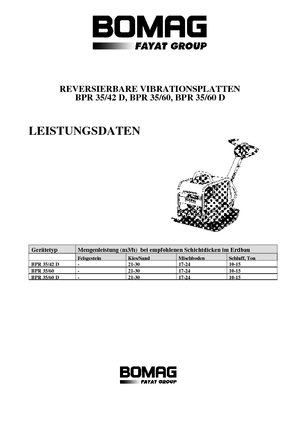 Kétirányú vibrolapok Bomag BPR 35/60 D