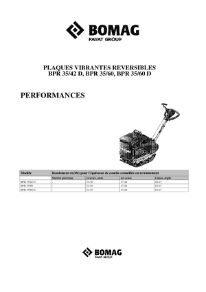 Kétirányú vibrolapok Bomag BPR 35/42 D