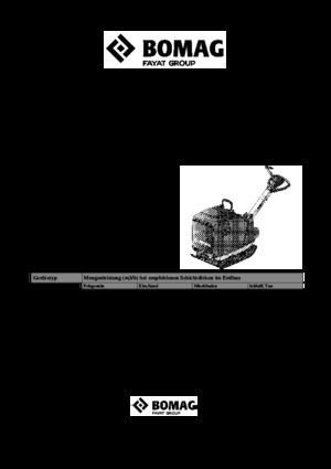 Kétirányú vibrolapok Bomag BPR 60/65 D