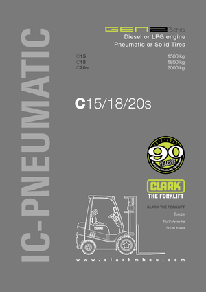 Dízel targoncák Clark C 15 D